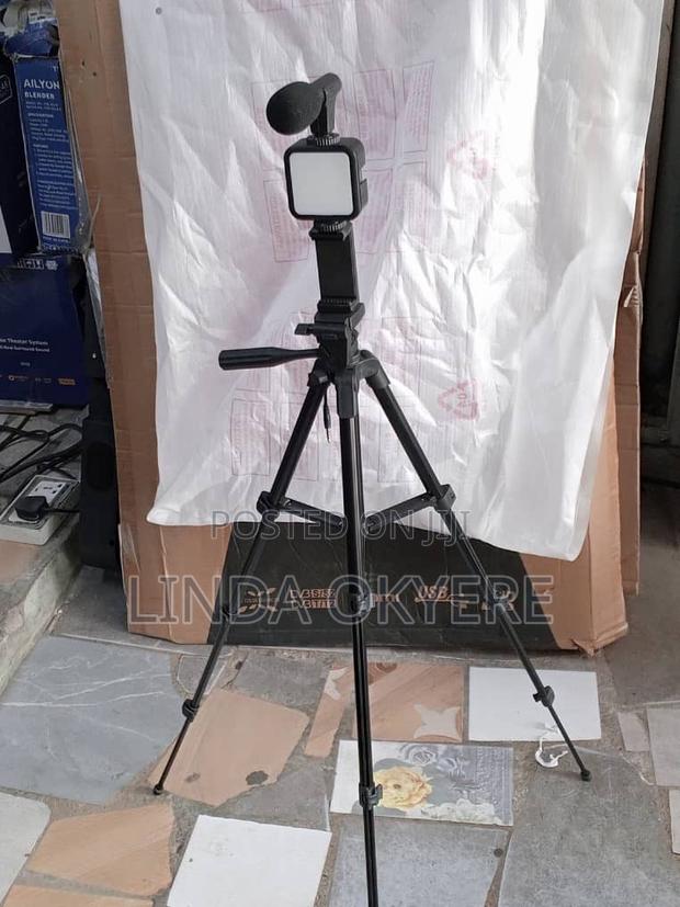 Latest Phone Tripod Stand With Led Light,Microphone and Remote