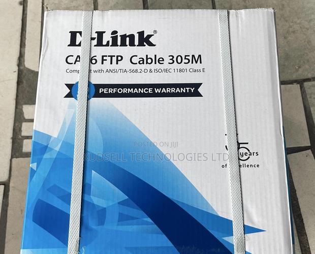 Dlink Cat 6 FTP 24 Awg PVC Solid Cable – 305m Grey · Photo 3