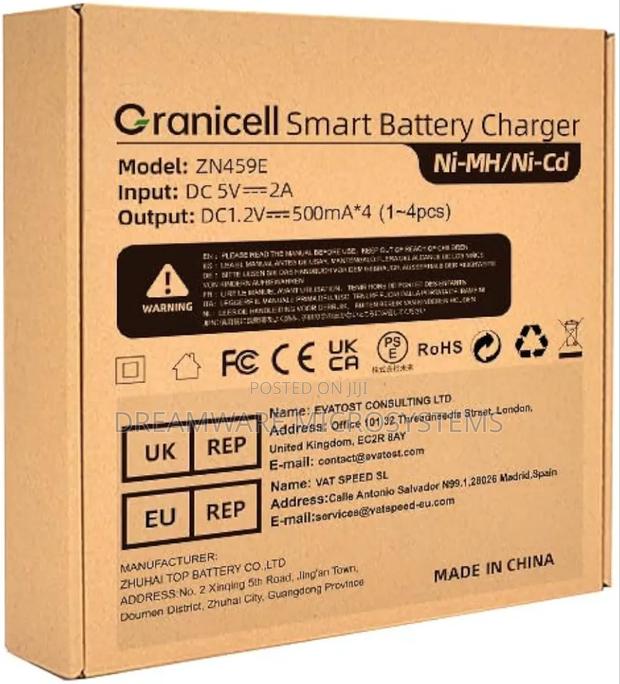 Granicell Aa Aaa Rechargeable Batteries With 4 Bay Battery Charger photo 3