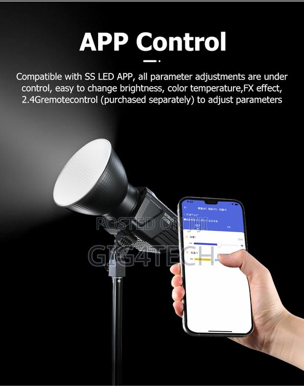 Sutefoto P160bi 160w Bicolor Studio Led Light Bowens Mount photo 2
