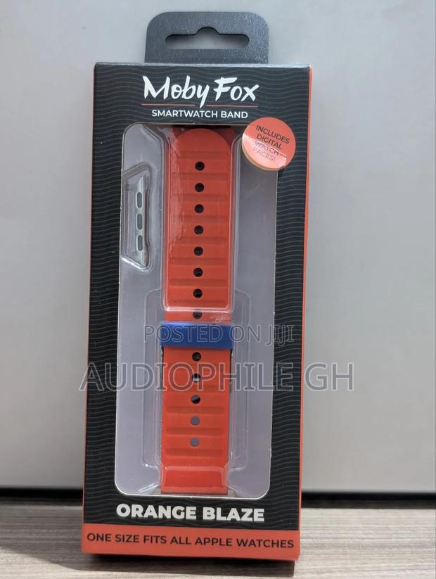 Mobyfox Orange Blaze Active Universally Compatible Apple Watch Band