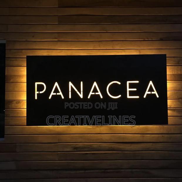 Back Sign With Yellow Light