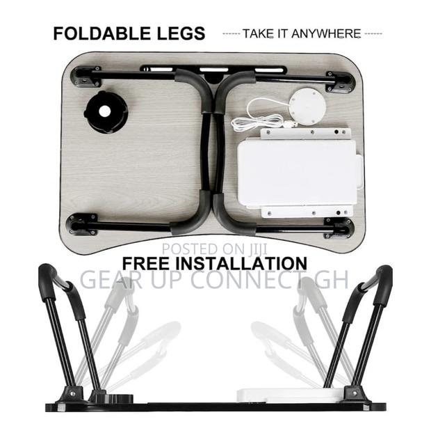 Folder Bed Table With Usb Charging Port · Photo 3