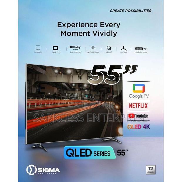 Sigma STV-Kq55v6-S 55-Inch Qled Smart Google TV · Photo 4
