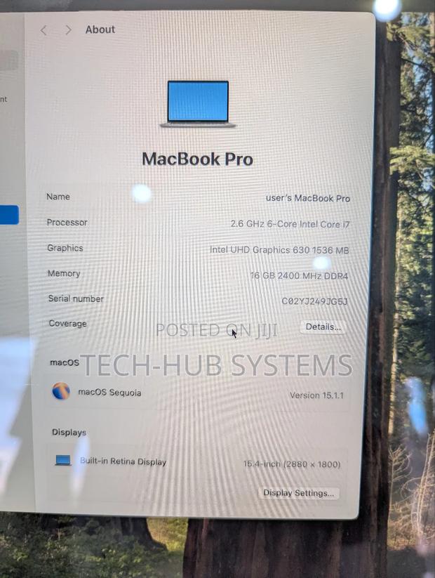 Laptop Apple MacBook Pro 2018 16GB Intel Core I7 SSD 512GB photo 4