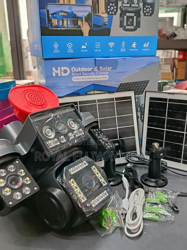 Outdoor Solar Camera 4 Lens