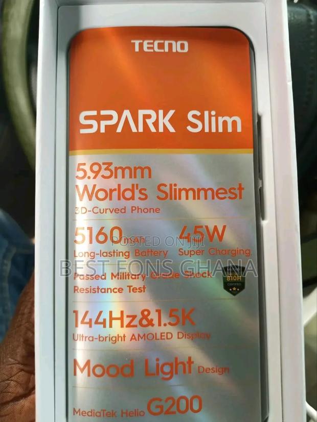 New Tecno Spark Slim 256 GB Black