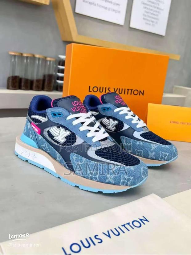 Louis Vuitton Denim Mesh Sneakers – Premium Quality