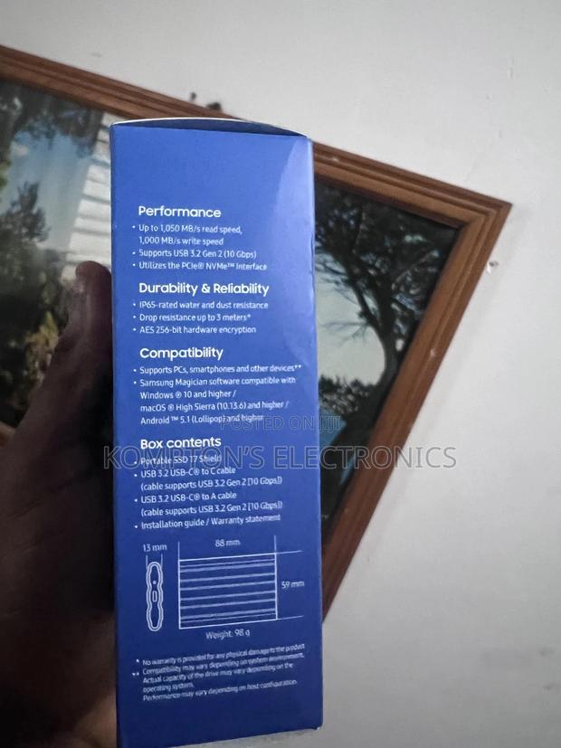 Samsung T7 Shield External SSD 2tb photo 2