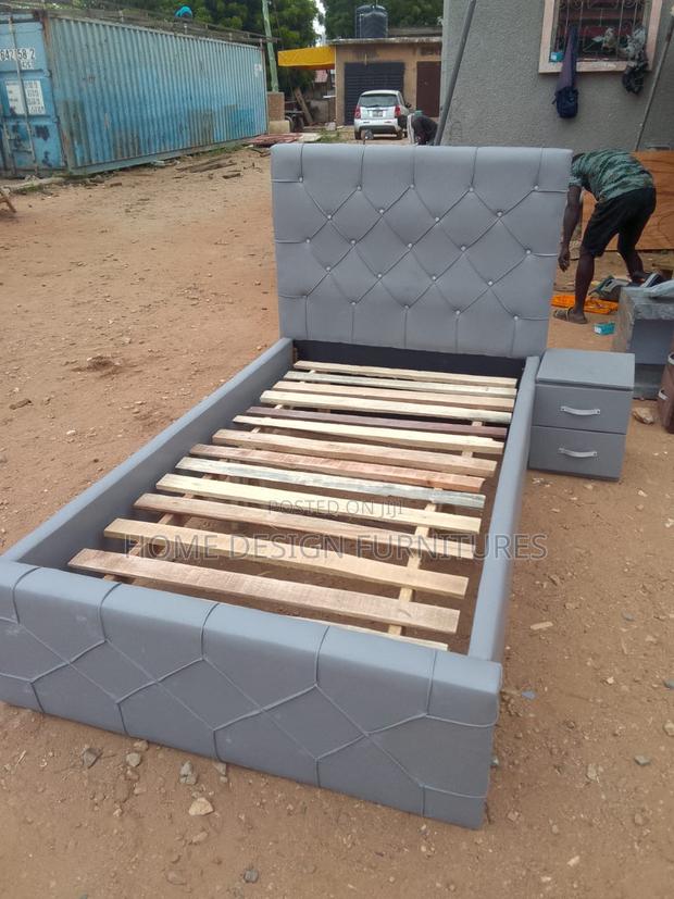 1/2 Ash Leather Bed Frame