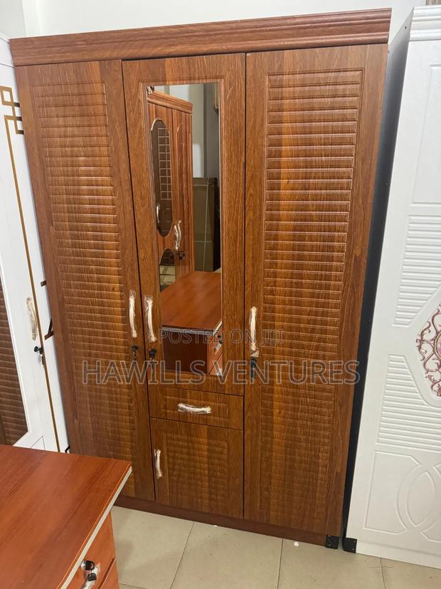 Three in One Wooden Brown Wardrobe · Photo 3