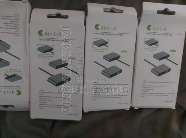 4 in 1 Usb Type C Hub Docking Station to Hdtv, Vga,100w Pd for Laptop photo 5