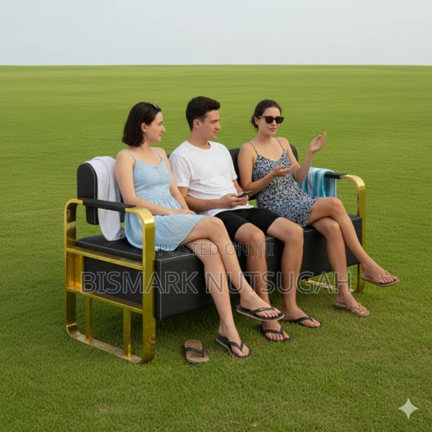 3in1 Modern Salon Barbering Waiting Chair photo 3