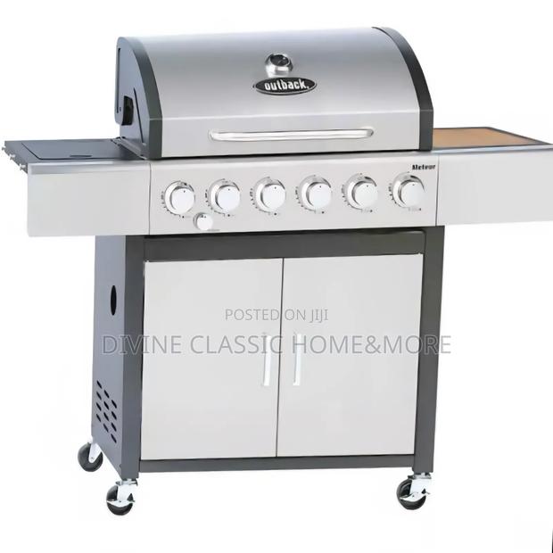 Outback Meteor 6-burner Hybrid Gas Charcoal Bbq With Multi-cook Plate photo 2
