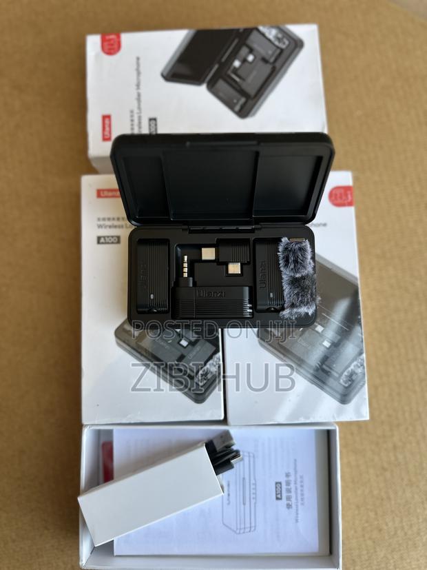 Ulanzi A100 Wireless Microphone Lavalier Mic for iPhone ,Camera photo 3