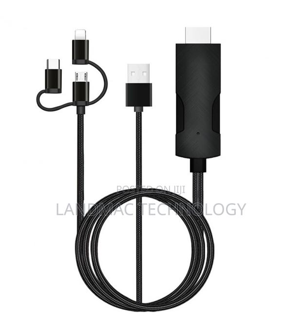3 in 1 Usb to Hdmi Cable Converter Model Zt57 Heatz