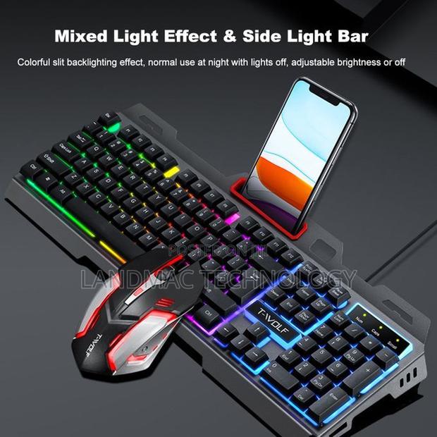 Wolf Tf-600 Keyboard and Mouse Set Metal Plate Desktop Computer Game photo 4