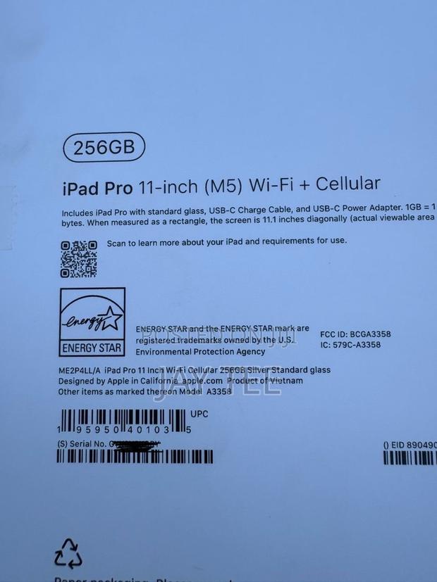 New Apple iPad Pro 256 GB Silver