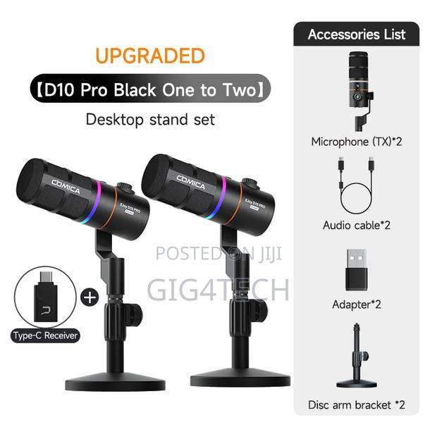 Comica Ejoy D10 Pro Combo 2 Microphones Podcast and Live Streaming photo 2