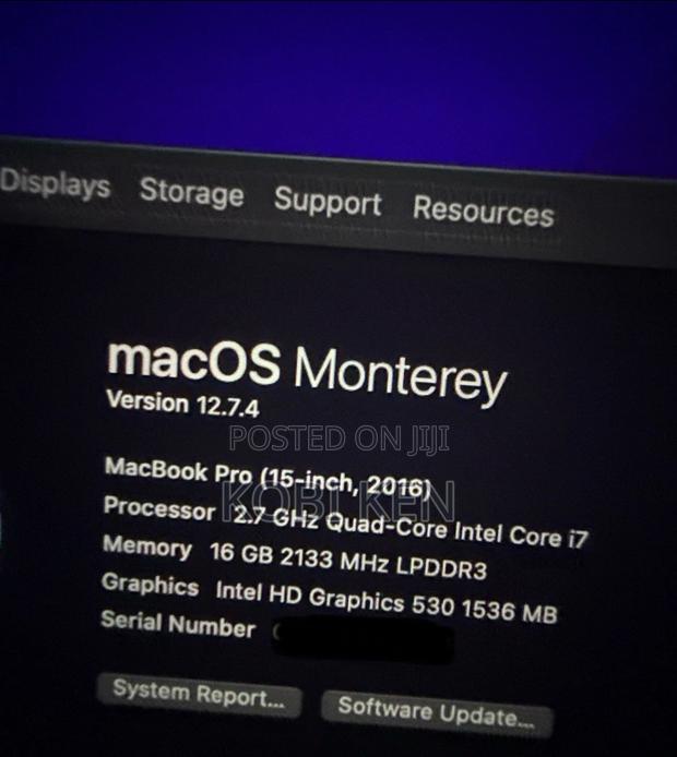 Laptop Apple MacBook Pro 2016 16GB Intel Core i7 SSD 512GB · Photo 3