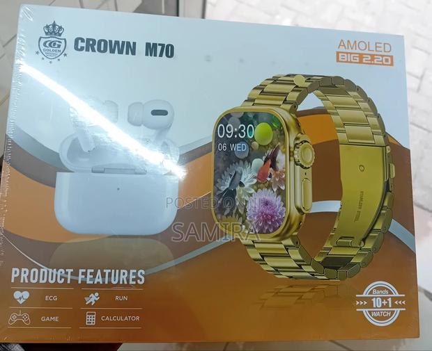 Classic Metal Smart Watch – Full Touch Screen Fitness Functions photo 2