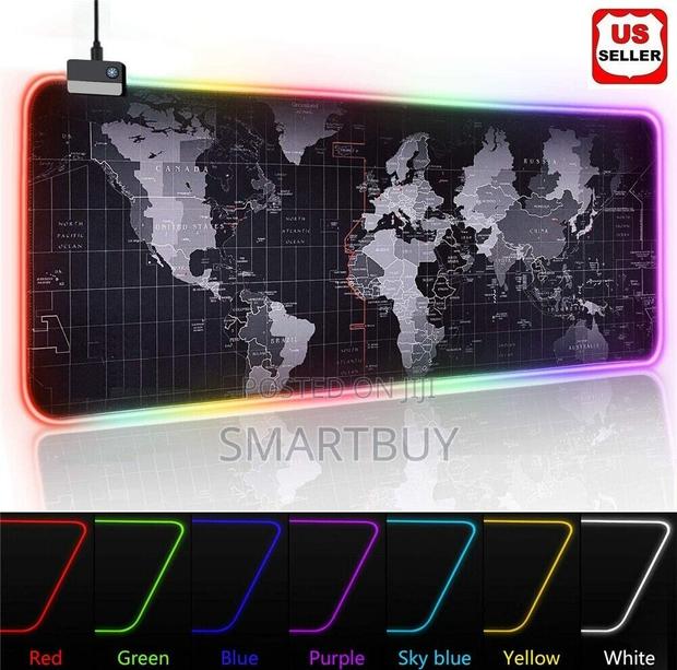 RGB Gaming Mouse Pad – World Edition