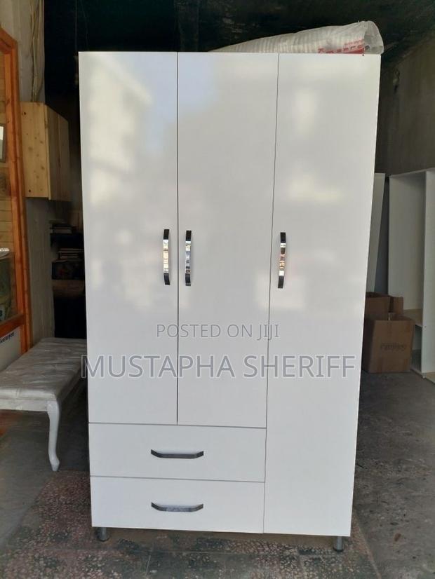 Arctic White 3-Door Executive Wardrobe – Clean Luxury Redefined