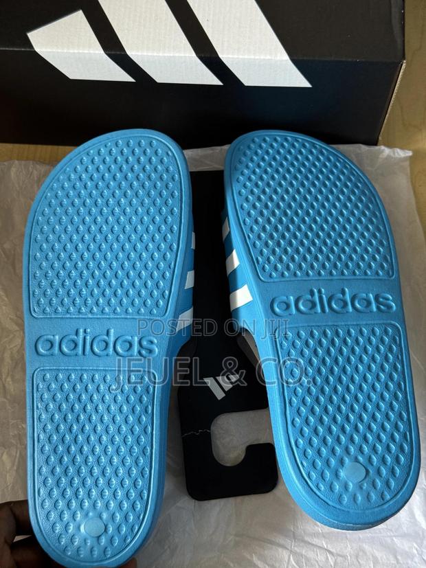 Original Adidas Adilette Aqua Blue and White photo 6