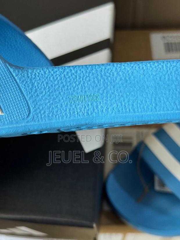Original Adidas Adilette Aqua Blue and White photo 8