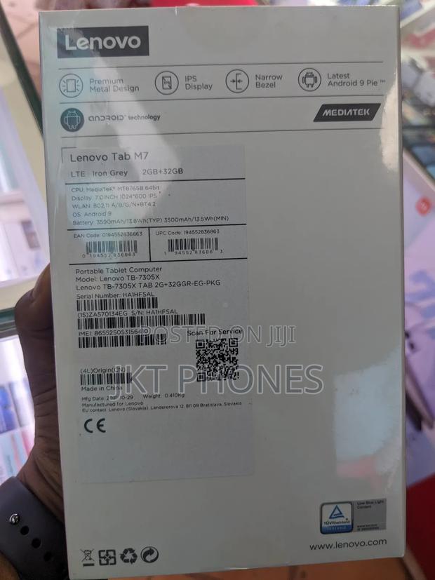New Lenovo Tab M7 32 GB Gray photo 2