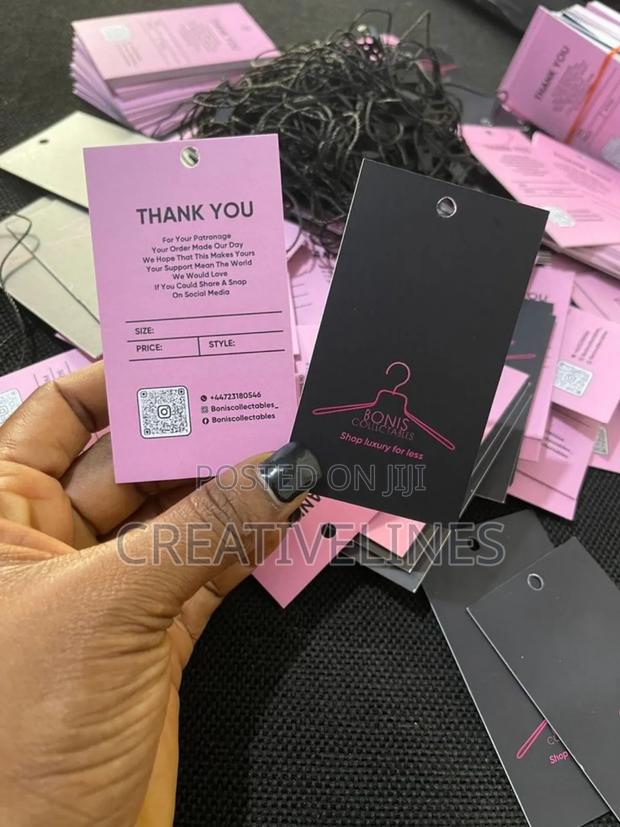 Black and Pink Thank Youcards · Photo 2