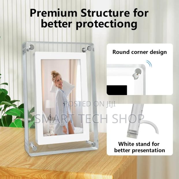 Acrylic Digital Photo Frame 1500mah Battery 7"Ips Screen Speaker 4gb photo 5