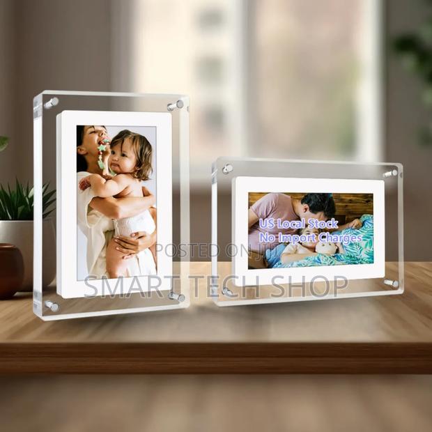 Acrylic Digital Photo Frame 1500mah Battery 7"Ips Screen Speaker 4gb photo 7