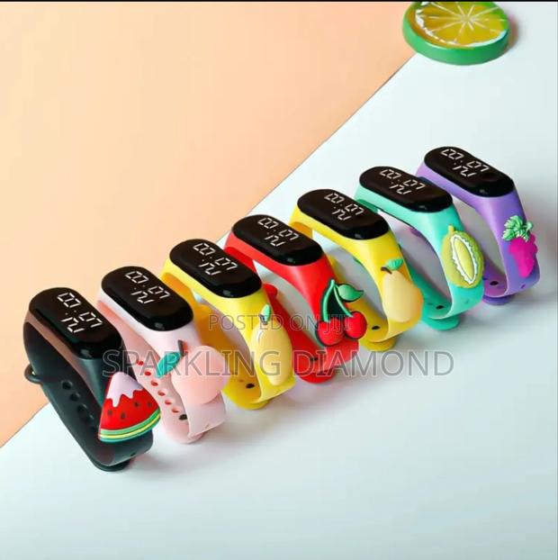 Kids’ Led Cartoon Wristwatch Set – Unisex