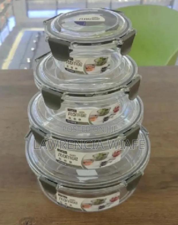 4pcs Storage Bowls With Lids