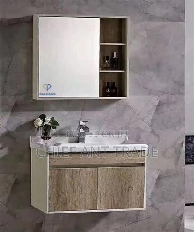 Wood Color Cabinet Basin 60cm 605 · Photo 4