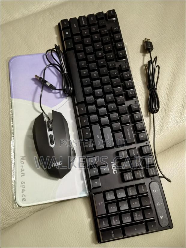 Aoc Keyboard, Mouse – Wired, Mechanical Illuminated photo 2
