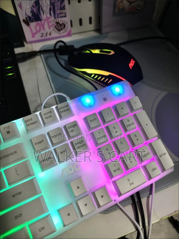 Aoc Keyboard, Mouse – Wired, Mechanical Illuminated photo 3
