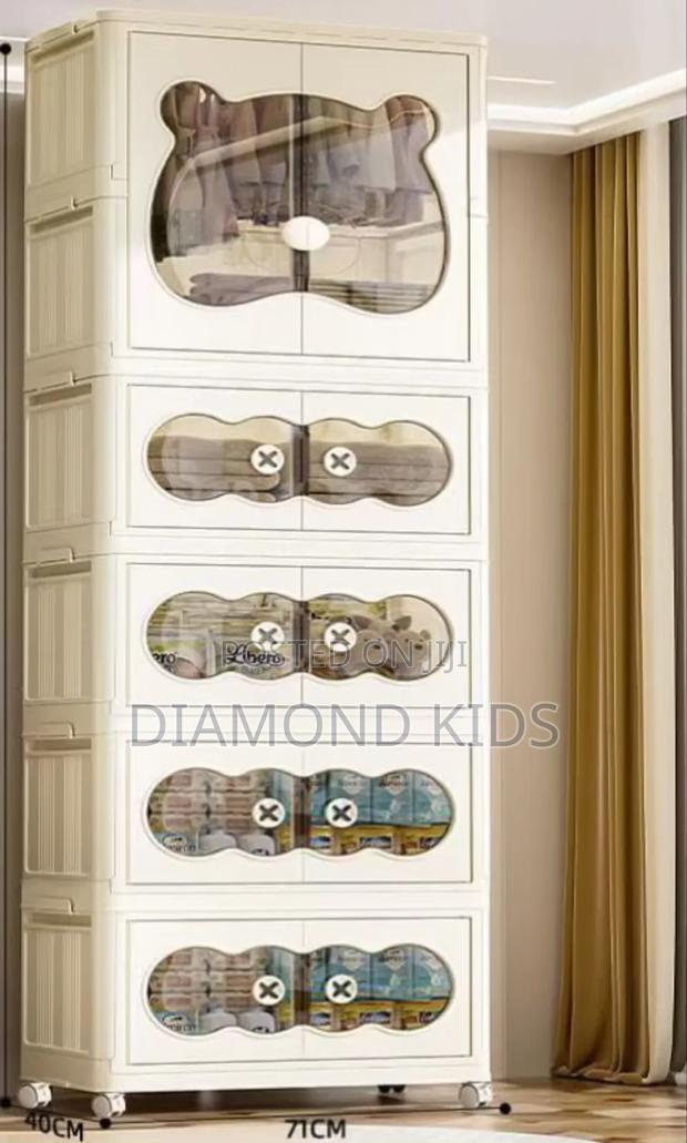 Bear Transparent Door Baby Wardrobes