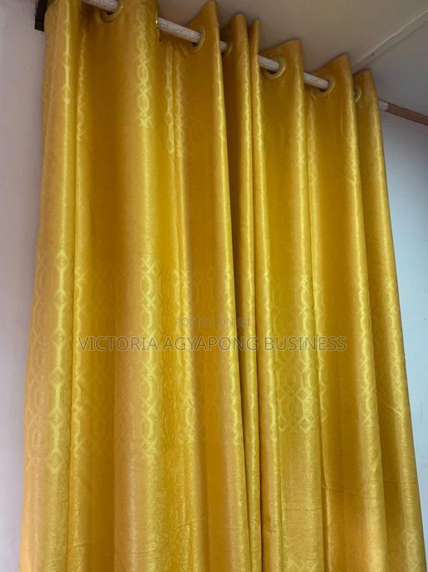 4 Yards 3in 1 Per a Set of Black Out Curtains Available photo 5