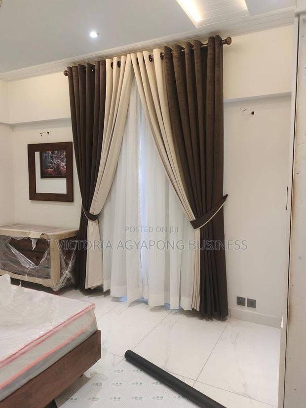 4 Yards 3in 1 Per a Set of Black Out Curtains Available photo 3