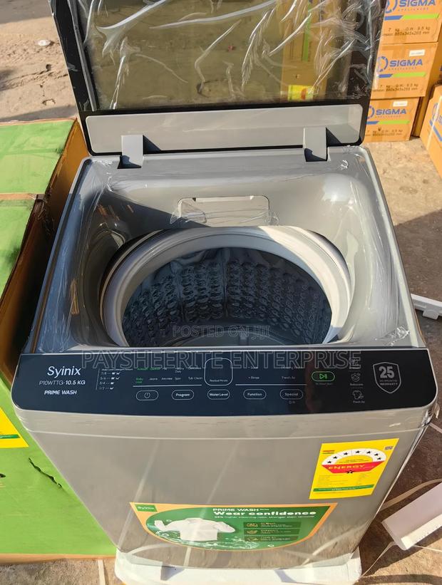7 Stars Syinix 10.5kg Top Load Fully Automatic Washing Machine Ghc3049