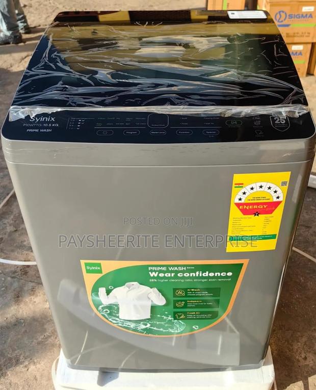 7 Stars Syinix 10.5kg Top Load Fully Automatic Washing Machine Ghc3049 photo 2
