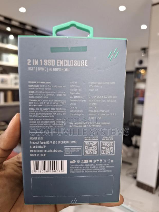 Heatz Zl07 2 in 1 SSD Enclosure photo 2