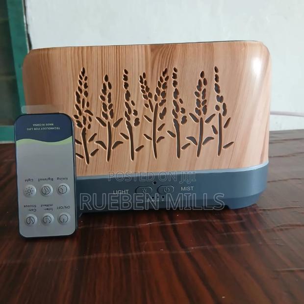 500ml Brown Remote Controlled Fire Flames Essential Oil Diffuser · Photo 2
