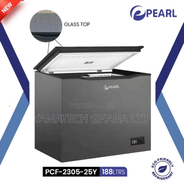 Original Pearl 188 Litre Chest Freezer With Top Glass