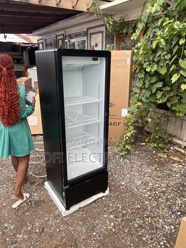 TCL 325l Black Glass Showcase Freezer Premium Display Cooling Power · Photo 2