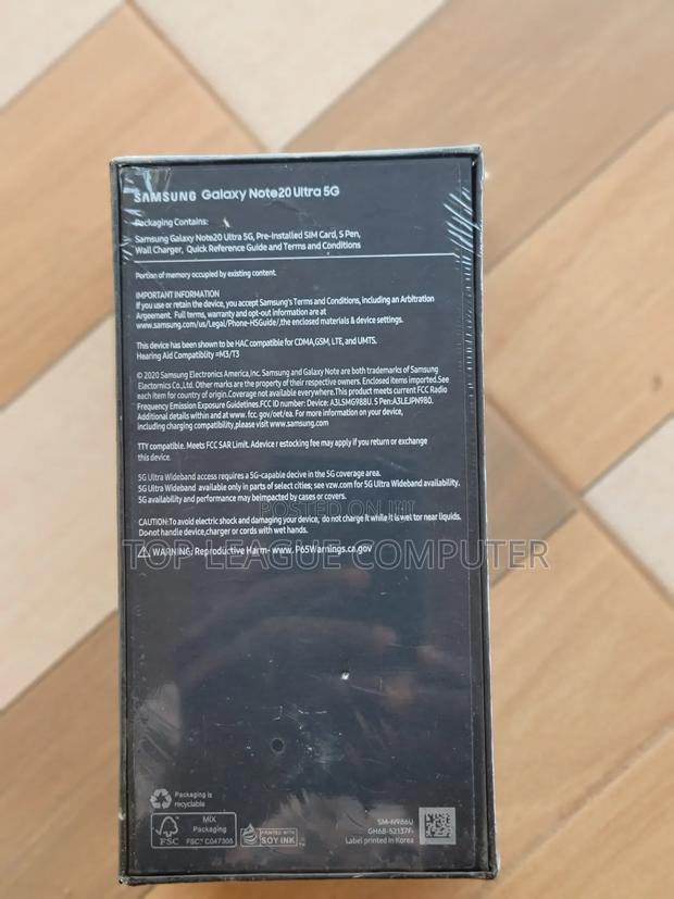 New Samsung Galaxy Note 20 Ultra 5G 256 GB Black photo 2