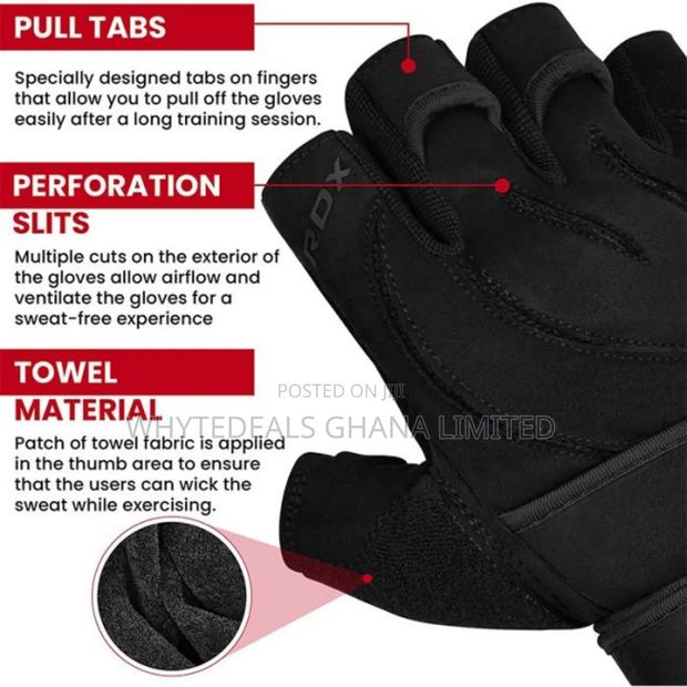 100% Authentic Leather| Rdx L4 Gym Gloves| Comfort| Support| Luxury photo 3