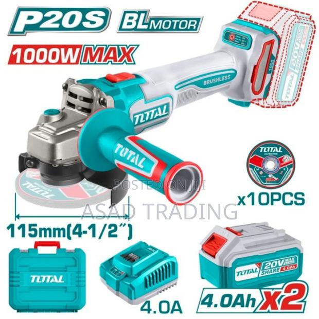Total Cordless Angle Grinder 1000w (Tagli271532)